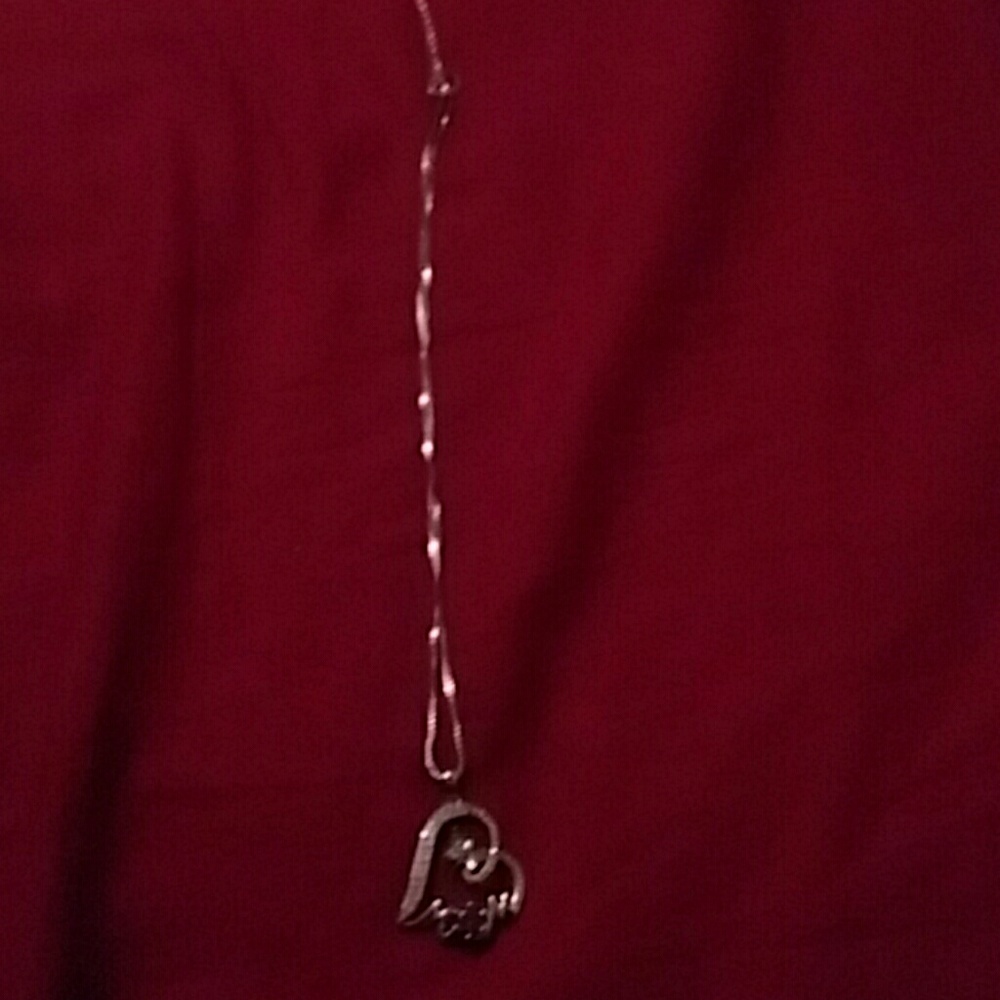 "Silver" "mom" necklace